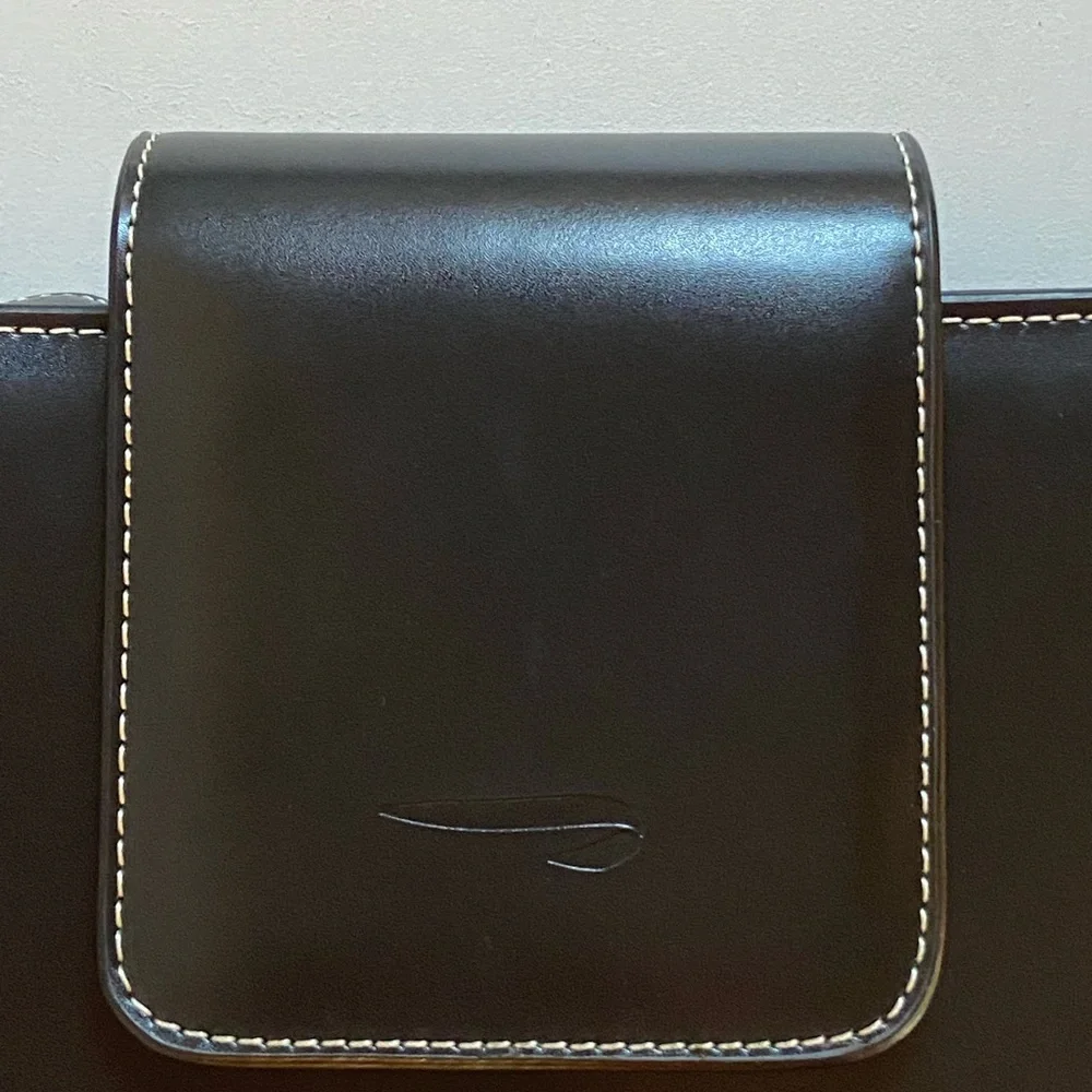 The Hermes of England Tanner Krolle London Classic Black Leather Bag Retail$2500 - Picture 5 of 16